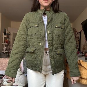 j crew quilted jacket